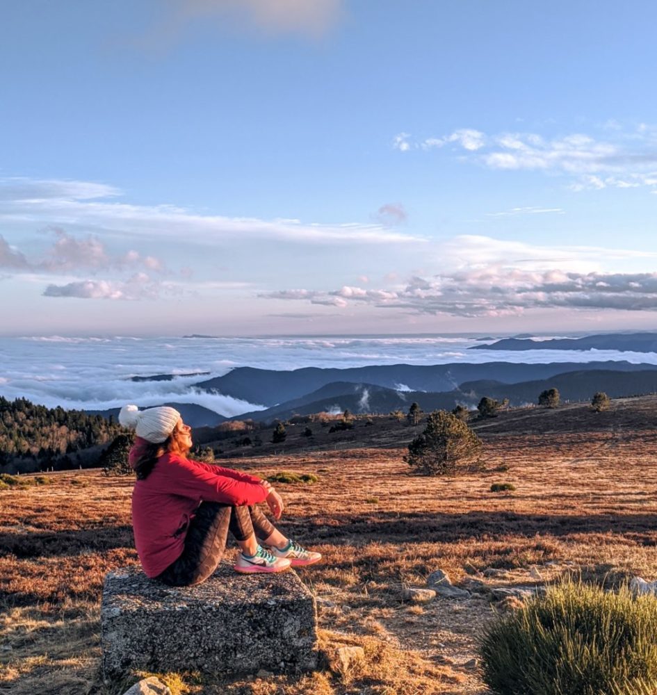 Sur le Mont Tanargue en fin de journée 