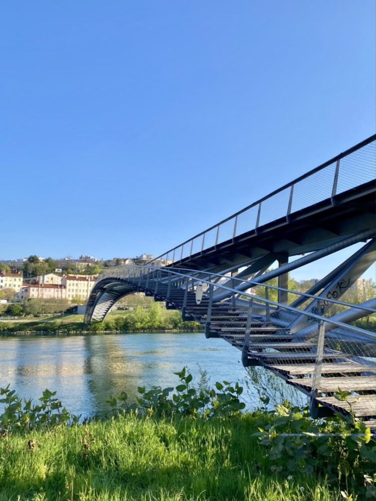 passerelle de la paix direction Caluire